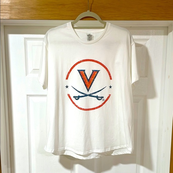 Gameday Couture Virginia Cavaliers Tee Shirt End Zone Short Sleeve  White Size L - Picture 2 of 9